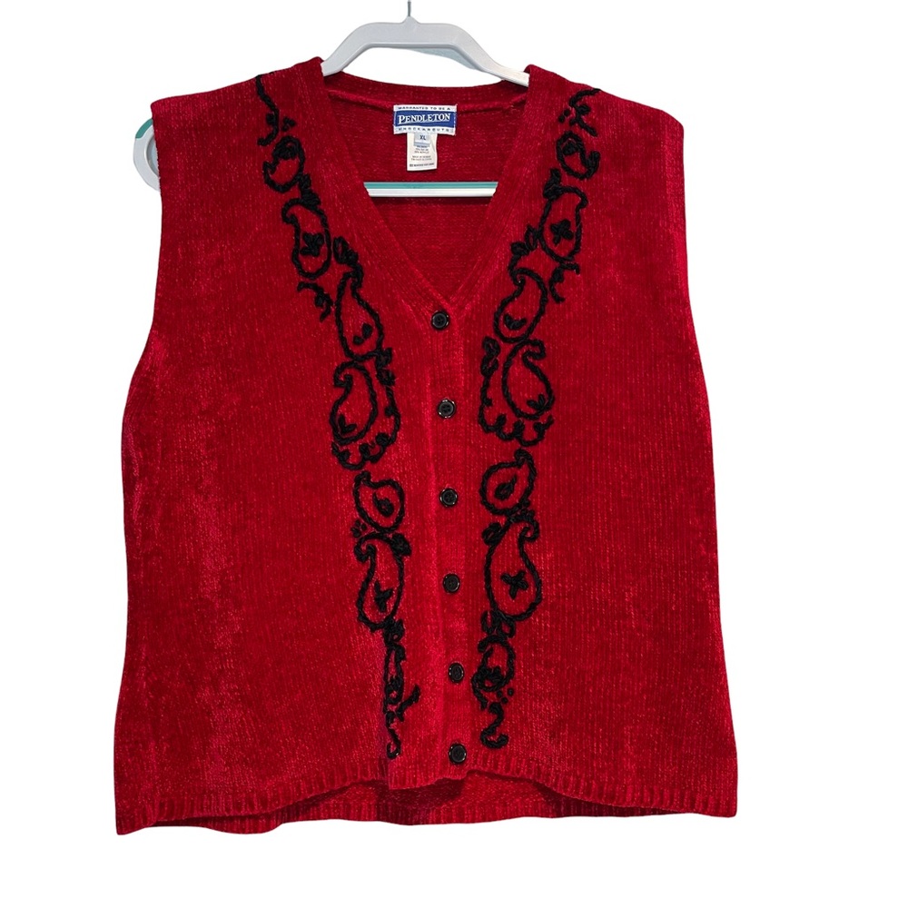 Pendleton Womens Red Vest XL